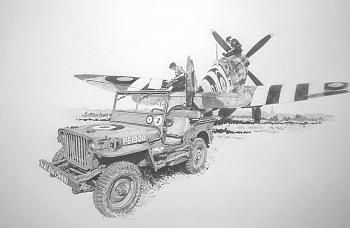 Spitfire  and Jeep